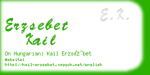 erzsebet kail business card